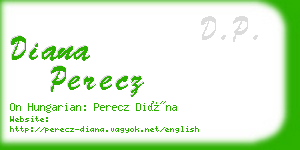 diana perecz business card